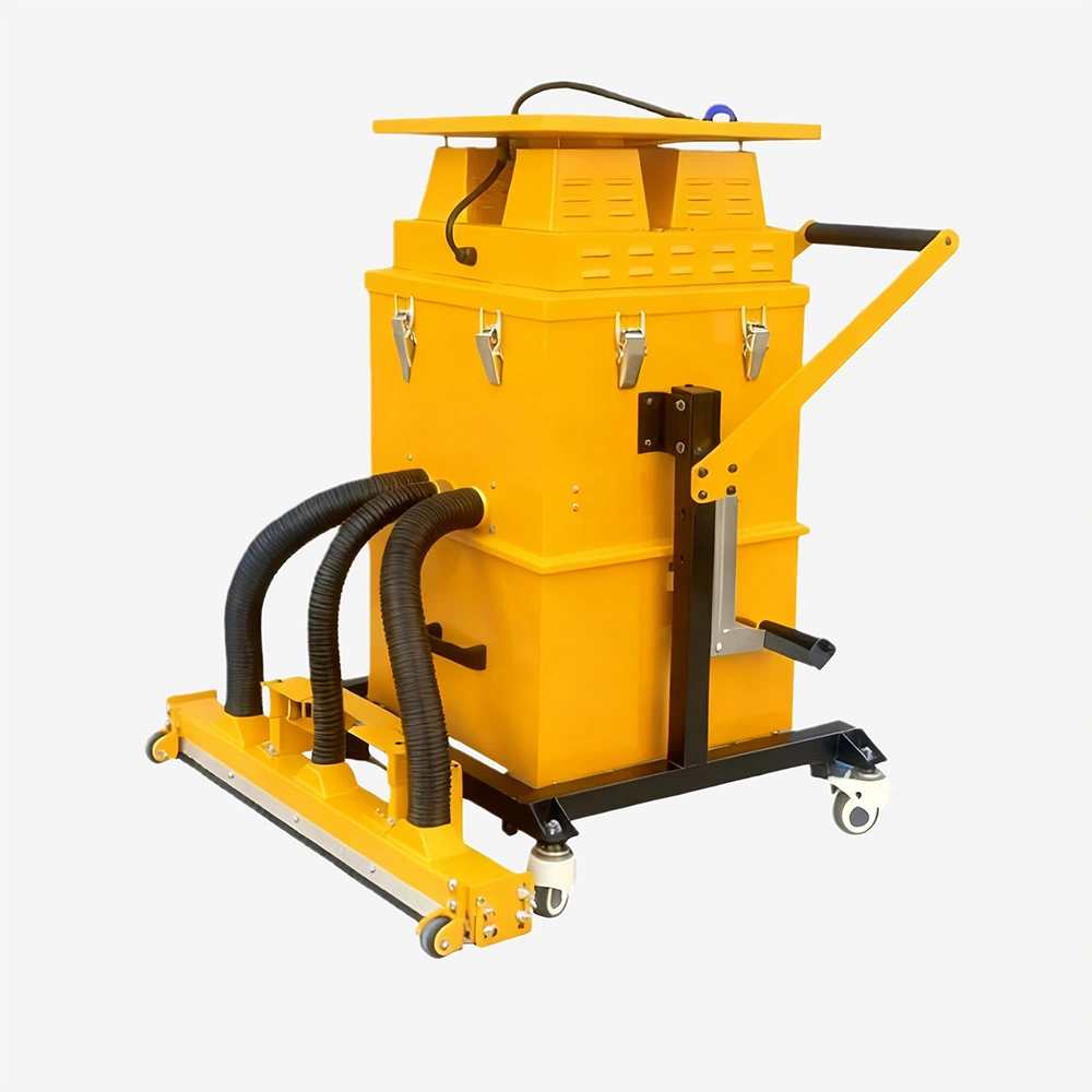 Industrial dust extractor for floor grinding